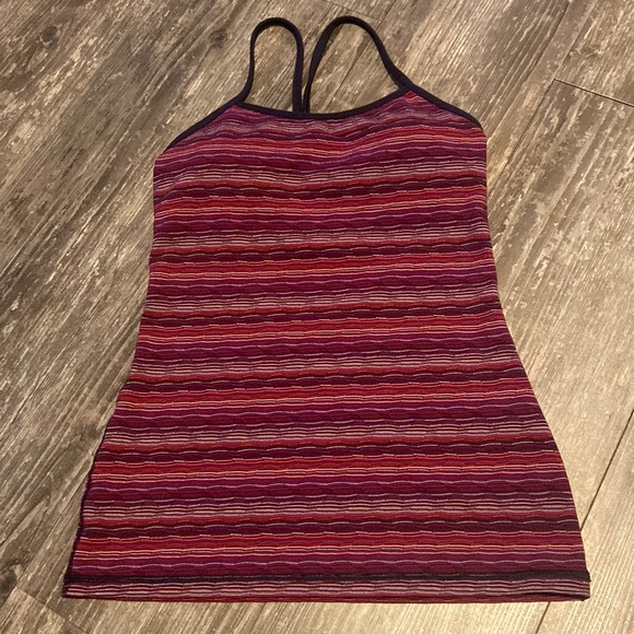 Lululemon Striped Power Y Tanktop - Picture 1 of 4